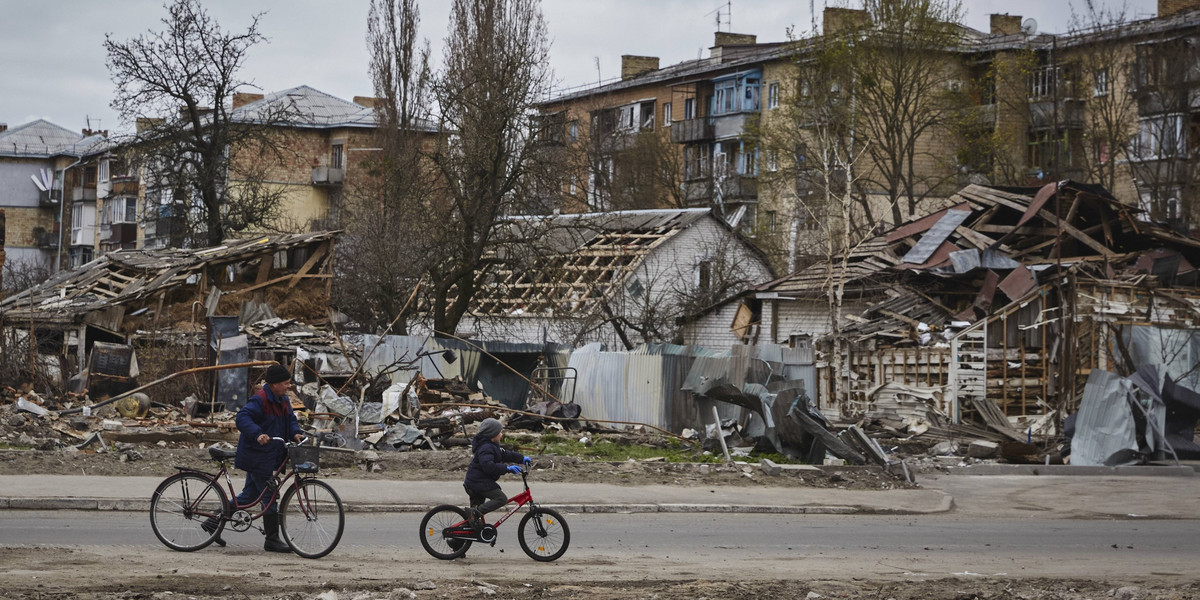 Borodianka. miejscowość w regionie Kijowa. Jedna z wielu zniszczonych w czasie wojny.
