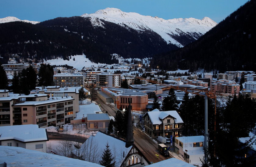 Na zdjęciu:  widok na Davos
