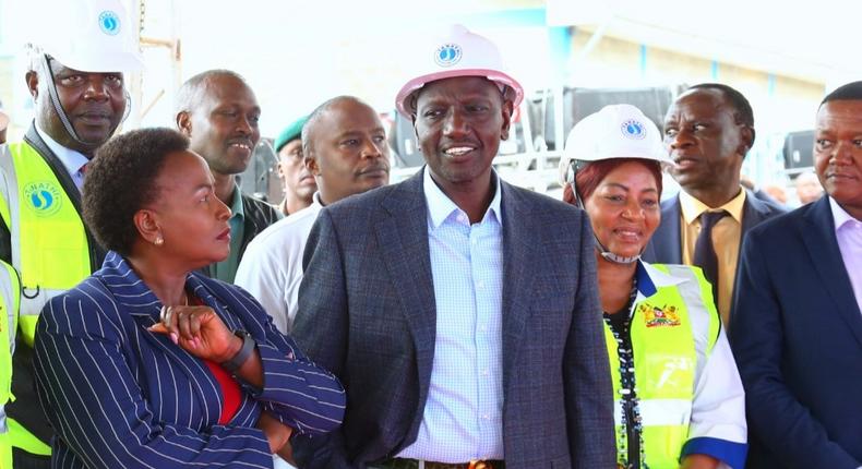 President William Ruto during the commissioning of the Sh27 Billion Mavoko Water Supply Project in Machakos County on April 14, 2023