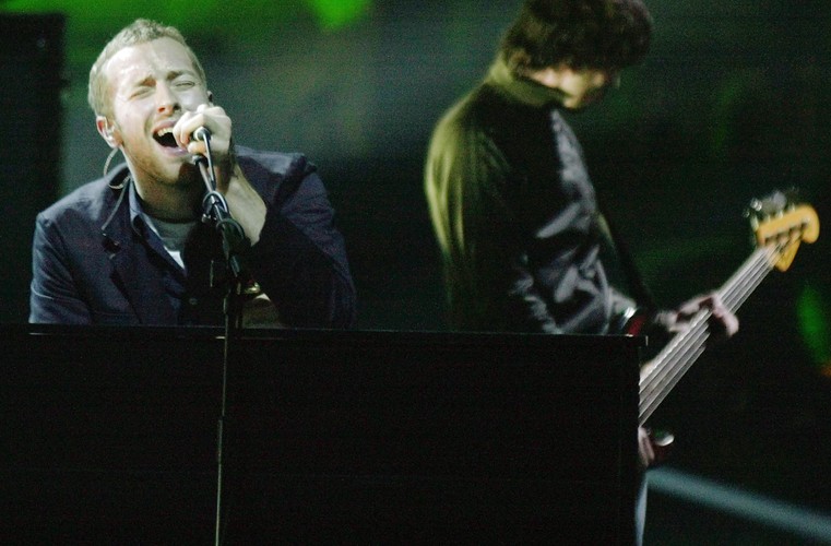 Coldplay na gali Brit Awards – luty 2003