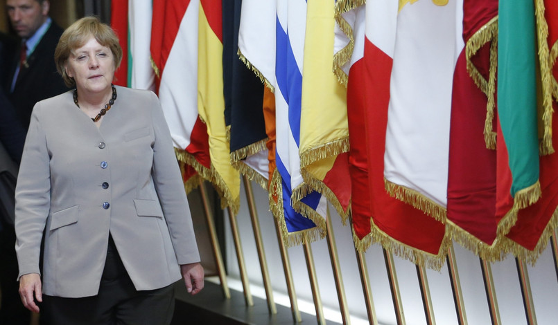 Kanclerz Niemiec Angela Merkel na szczycie Unii Europejskiej w Brukseli