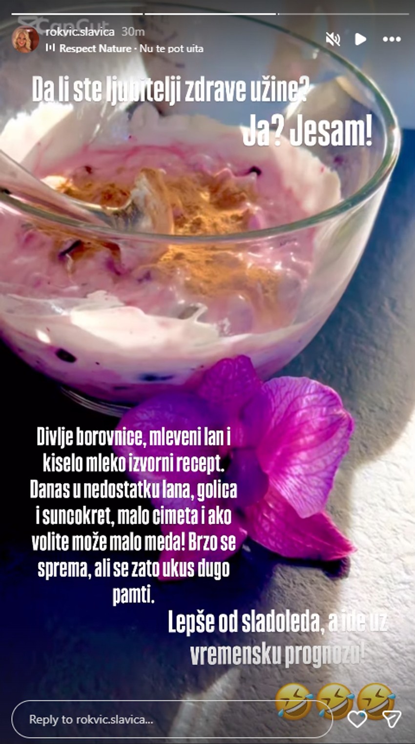 Zdrava užina Slavice Rokvić