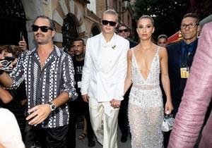 Erling Haaland i Isabel Haugseng Johansen nakon Dolce&Gabbana revije u Taormini