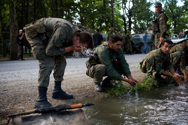 Chwila odpoczynku po powrocie z frontu