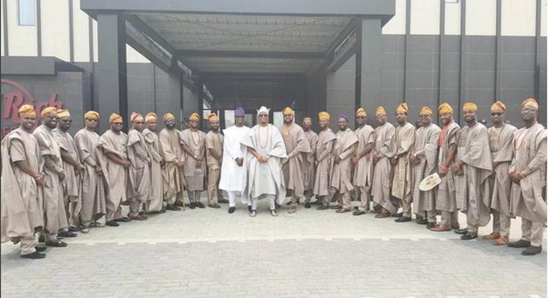 Tunde and friends at his wedding