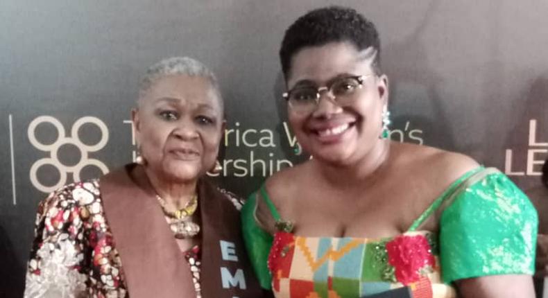 Linda Ewoenam Donkor with Joyce Aryee