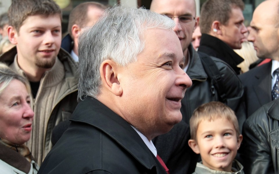 ŁÓDŹ PREZYDENT KACZYŃSKI POMNIK PIŁSUDSKIEGO