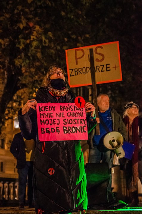 Manifestacja na placu Wolności w Poznaniu, fot. Bartosz Garba