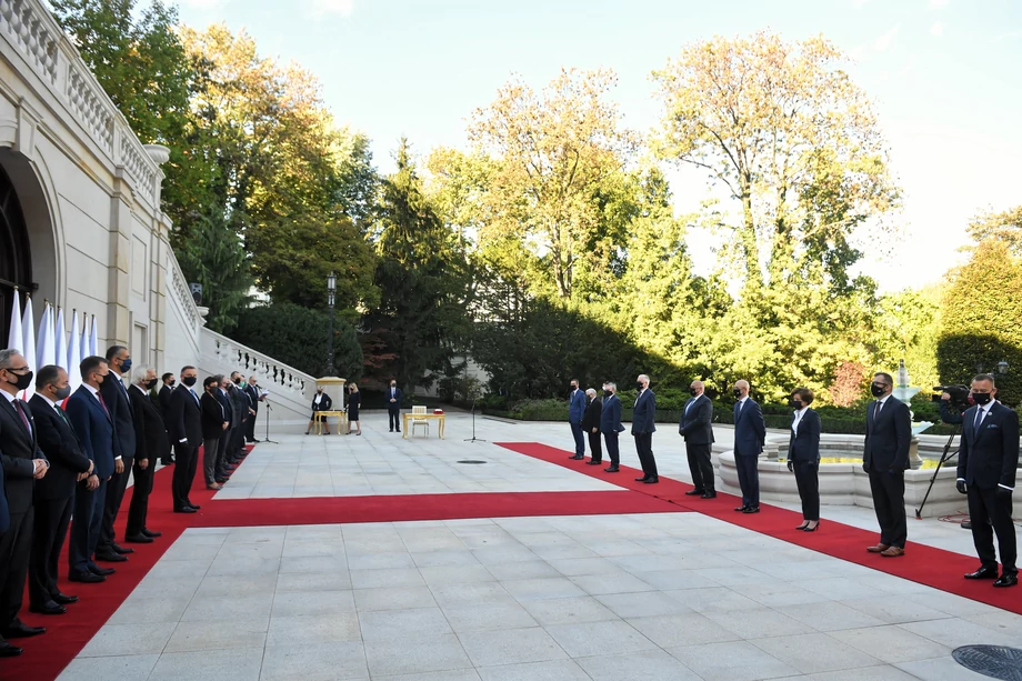 Uroczystość odbyła się w Ogrodach Pałacu Prezydenckiego