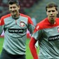 Robert Lewandowski i bramkarz Wojciech Szczęsny