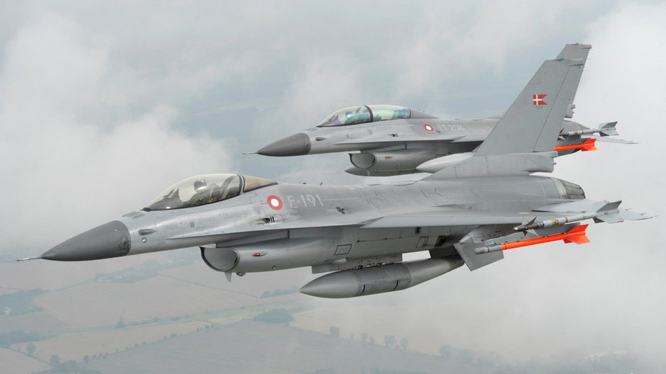 Dania ogłosiła przekazanie Ukrainie 19 swoich F-16.