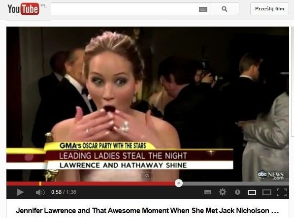 Jennifer Lawrence spotyka Jacka Nicholsona