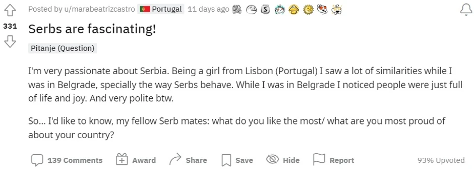 objava portugalke