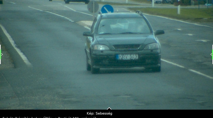 Üllőn 112-vel fotóztak le egy autóst /Fotó: police.hu