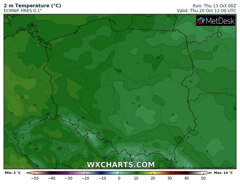 Druga połowa przyszłego tygodnia będzie już znacznie chłodniejsza.