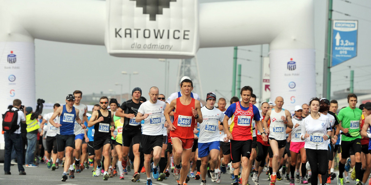 Katowcie. Start Silesia Marathonu 