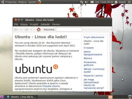 Ubuntu 10.10 jest ostatnim wydaniem popularnego Linuksa ze środowiskiem Gnome na pokładzie. Kolejna odsłona zadebiutuje już z Unity.