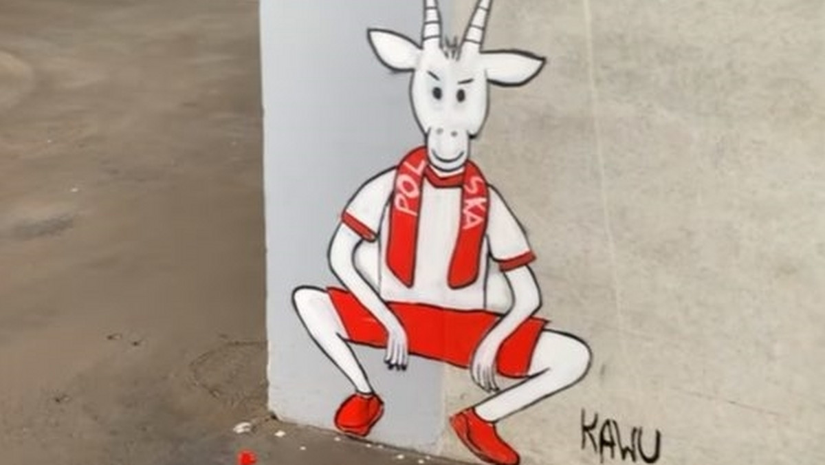 To zagrzeje Biało-Czerwonych do walki? Powstał mural na ścianie stadionu w Hamburgu