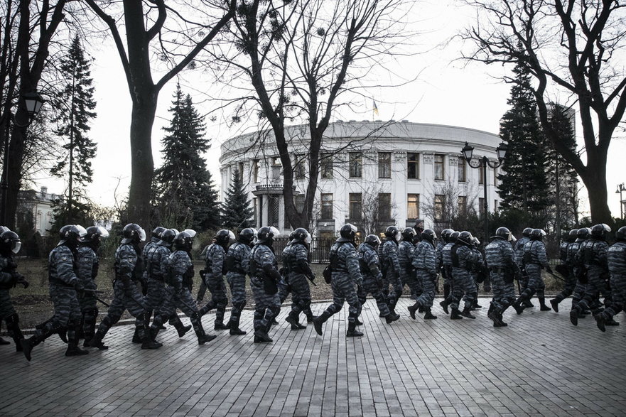 Oddziały ukraińskiej policji, Kijów, 3 grudnia 2013 r.