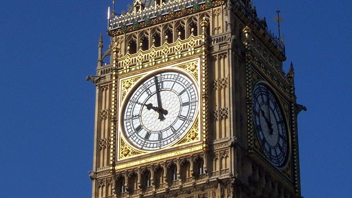 Big Ben zegar czas Londyn