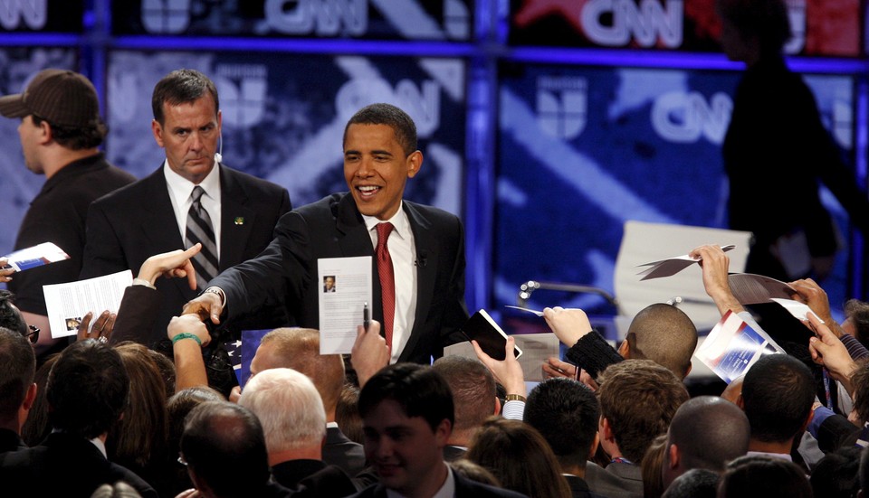 USA WYBORY PREZYDENCKIE CLINTON OBAMA DEBATA