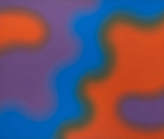 Aukcja "Sztuka Współczesna. Abstrakcja Geometryczna i Op-Art". Na zdjęciu: Wojciech Fangor, "M 17" (1970)