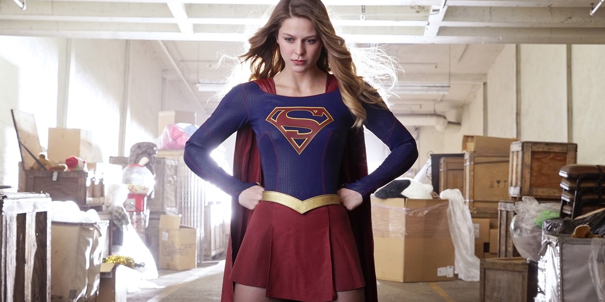 Melissa Benoist as Supergirl.