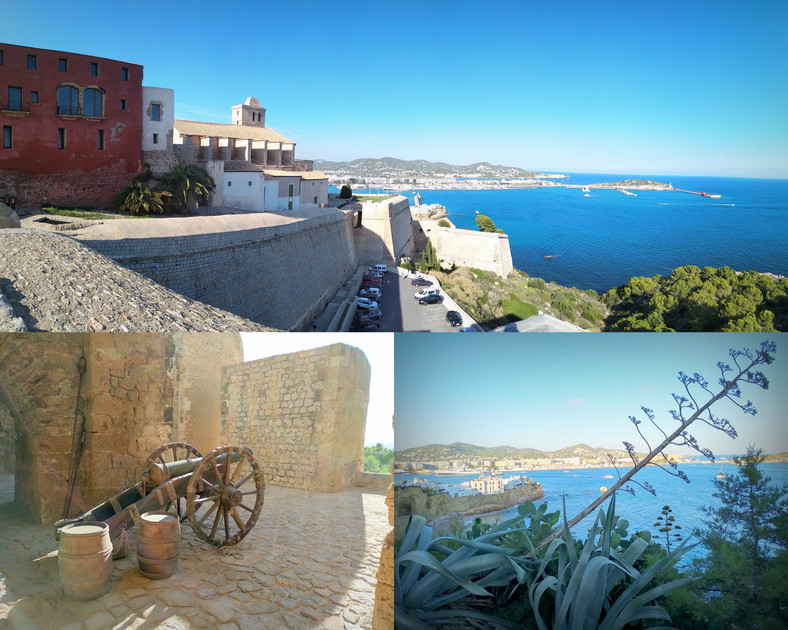 Twierdza na Dalt Vila i widok na port, Ibiza