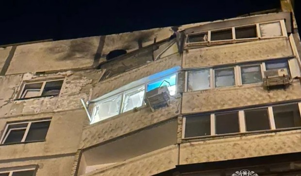 Dron udario zgradu u Harkovu 9. maja