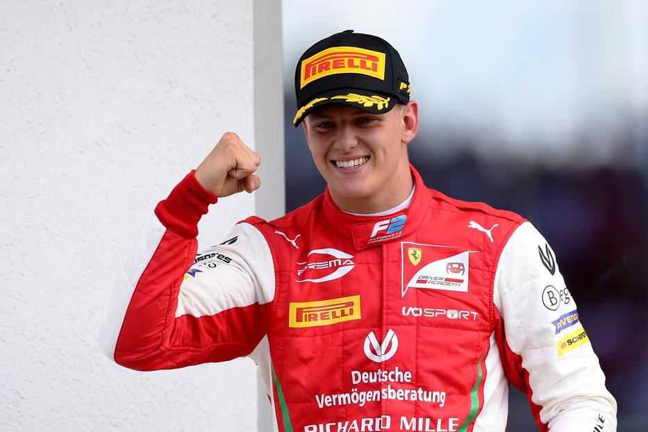 A hétszeres Forma–1-es világbajnok, Michael Schumacher fia, Mick jövőre még az F2-ben versenyez, aztán 2021-től jöhet a királykategória / Fotó: Getty Images