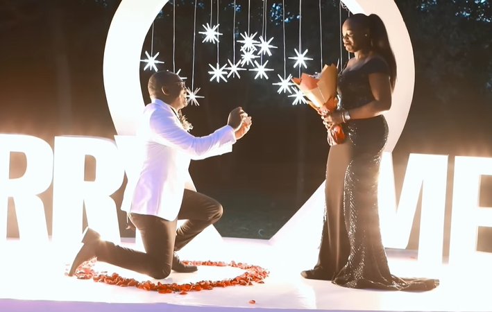 Stve Ogolla proposes to Cebbie Koks 