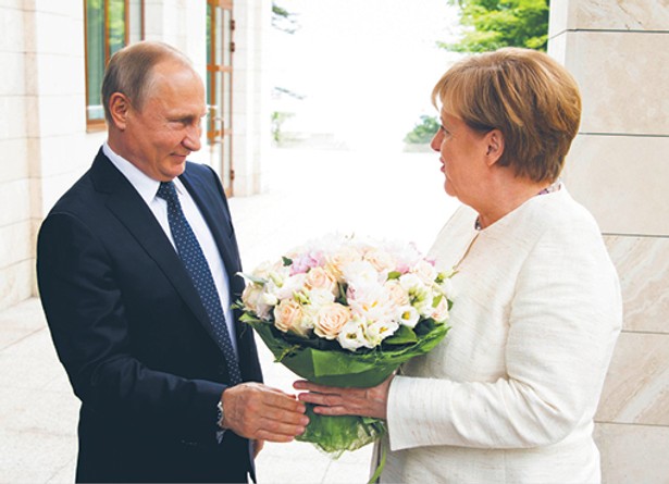 Władimir Putin i Angela Merkel spotkali się w Soczi