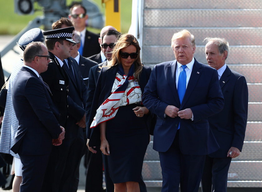 Donald i Melania Trump w Wielkiej Brytanii