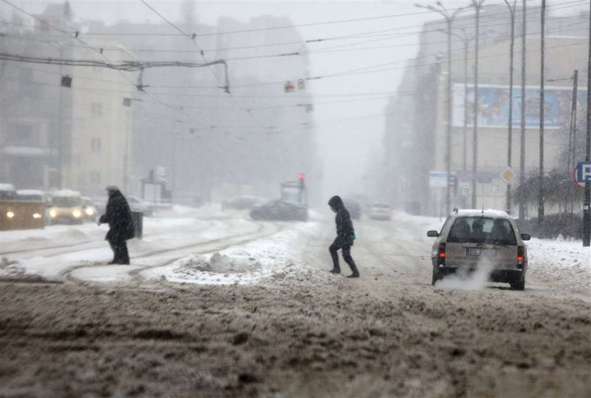 Zima, Łódź, paraliż, nawałnica