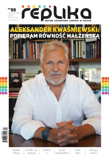 Aleksander Kwaśniewski na okładce &quot;Repliki&quot;