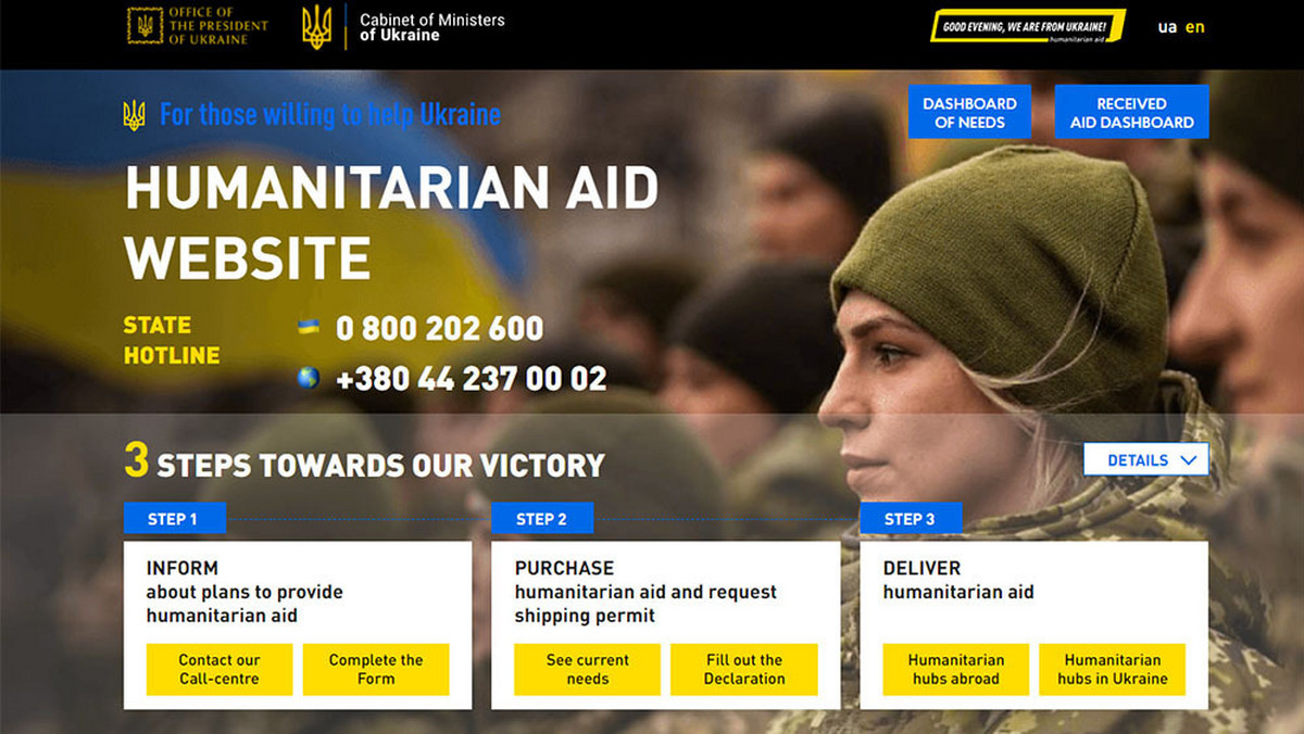 Jak pomóc Ukrainie? Powstała nowa strona internetowa z informacjami
