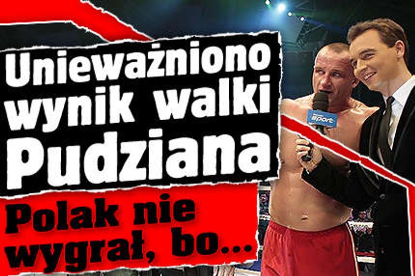 Unieważniono wynik walki Pudziana! Polak nie wygrał, bo...