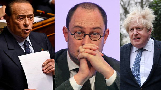 Silvio Berlusconi, Vincent Van Quickenborne i Boris Johnson mają za sobą parę afer.