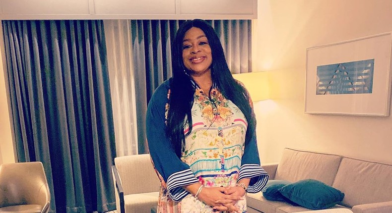 Nigerian gospel singer, Sinach has welcomed her first child after five years of marriage. [Instagram/TheRealSinach]