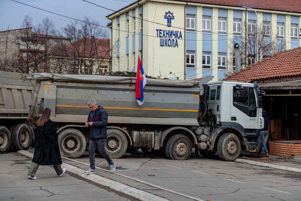 Blokada na granicy z Kosowem