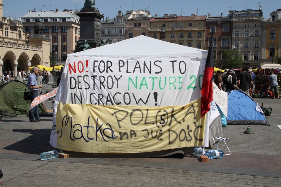 Protest Rynek Główny.FOT. Jacek Krawczyk/Onet