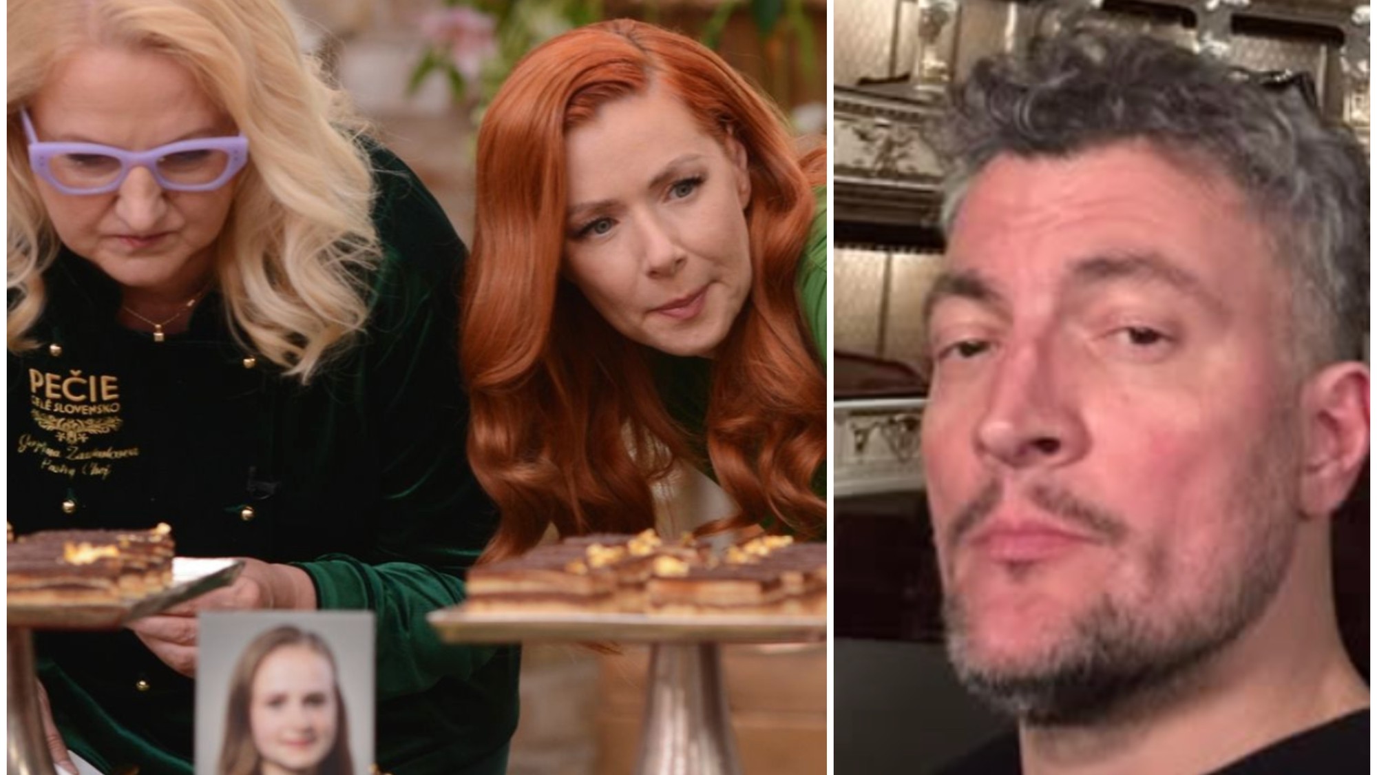 Porotkyne zo šou Pečie celé Slovensko a Ludwig Bagin.