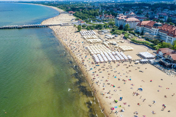 Plaża w Sopocie