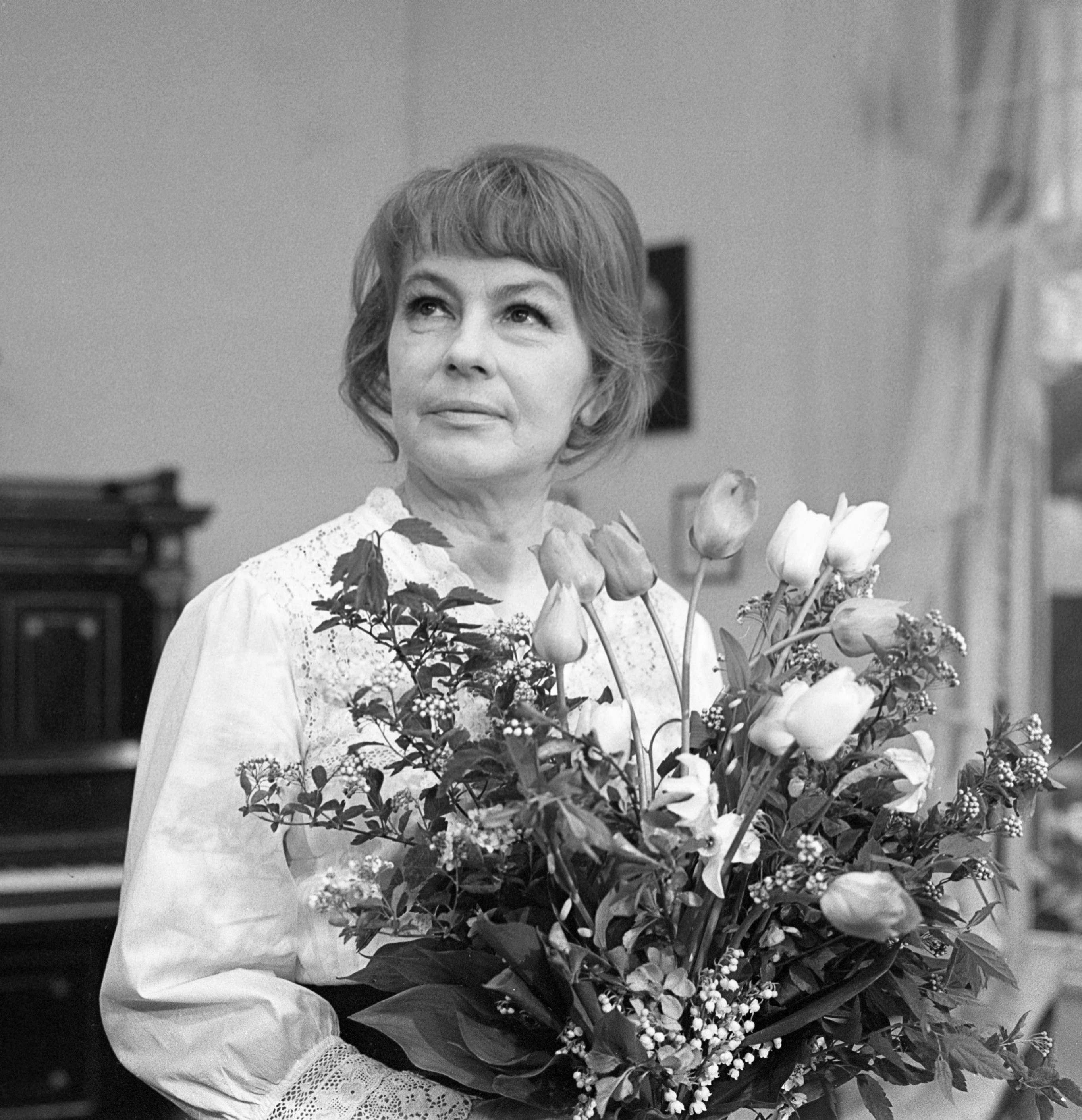 Danuta Szaflarska w przedstawieniu "Madzia w Iksinowie", 1971 r.