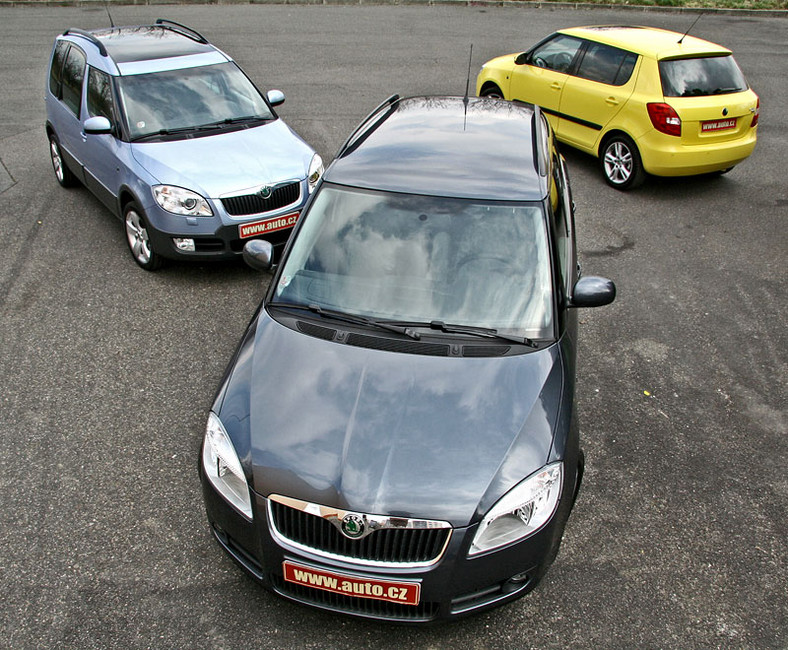 Škoda Fabia vs. Fabia Combi vs. Roomster – braterski pojedynek