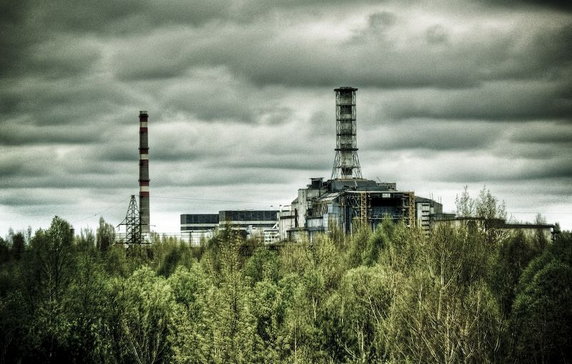 I jeszcze Czarnobyl właściwy: widok na reaktor