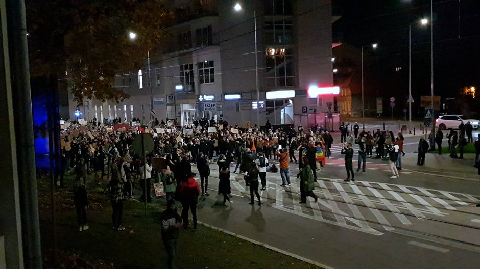 Młodzi ludzie protestowali na ulicach Gorzowa