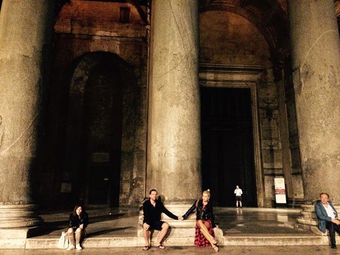 Doda i Emil Haidar w Rzymie