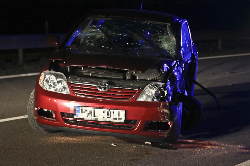 Wypadek w pobliżu Sulechowa (woj. lubuskie)