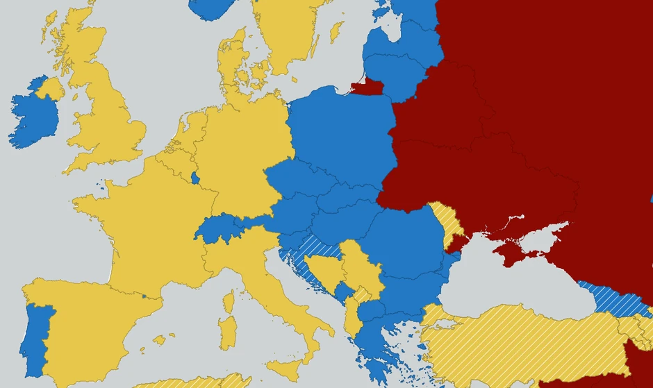 Amerikanci su objavili procene bezbednosti u zemljama Evrope, pa su tako brojem 1 označene najbezbednije, a brojem 4 one najmanje bezbedne u koje se putovanje ni ne preporučuje